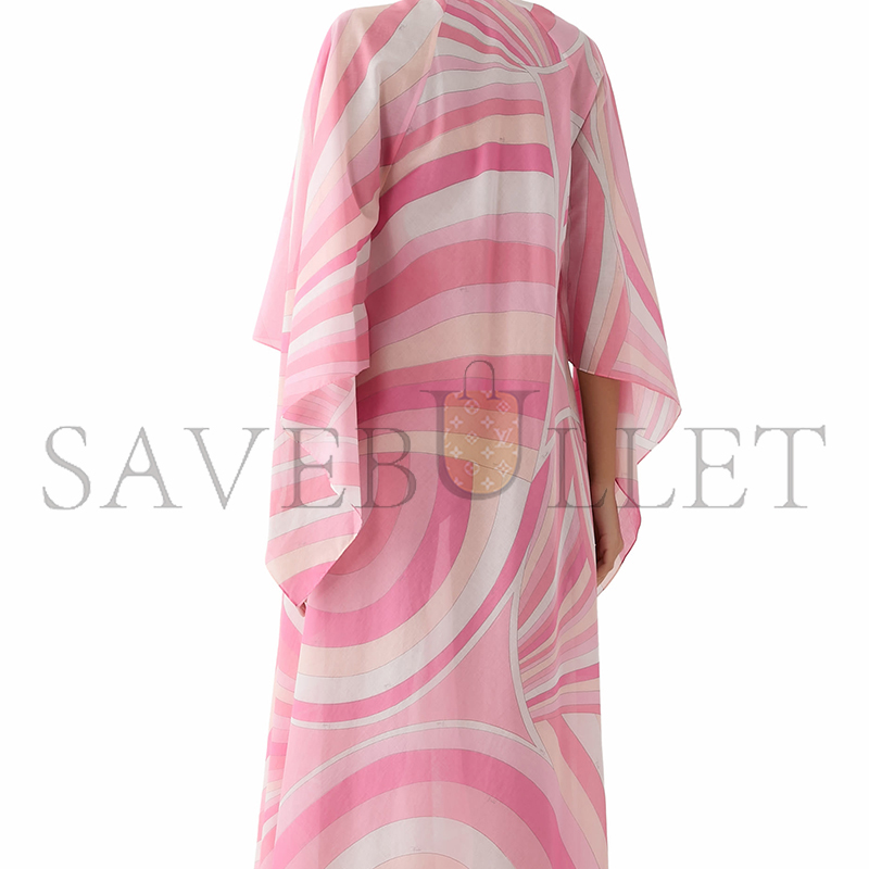 PUCCI PRINTED COTTON KAFTAN DRESS 5HRL355H754040